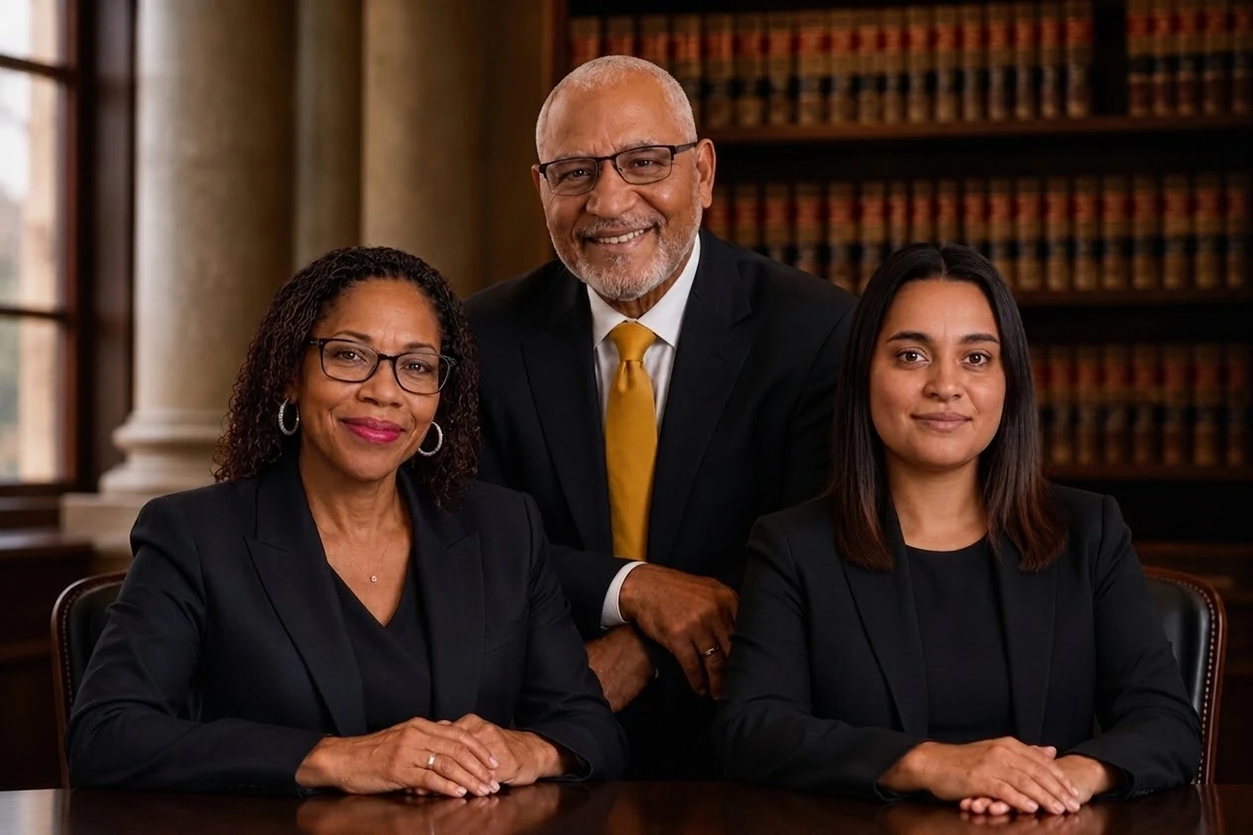 J.D. Smith with members of the Law Office of J.D. Smith team